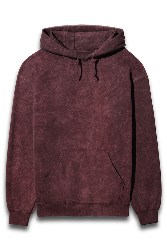 Unisex Acid Wash Hooded Sweatshir