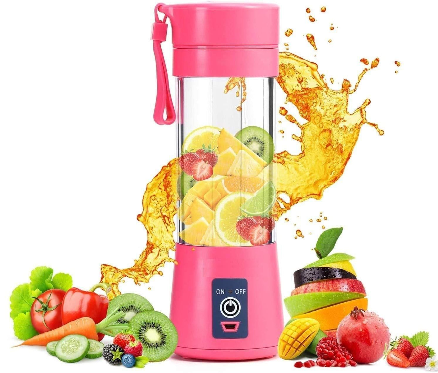 Portable Electric 6 Blade USB Juice Maker (380 ml)