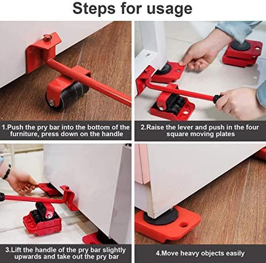 Shifting Lifting Moving Tool with Wheel Pads