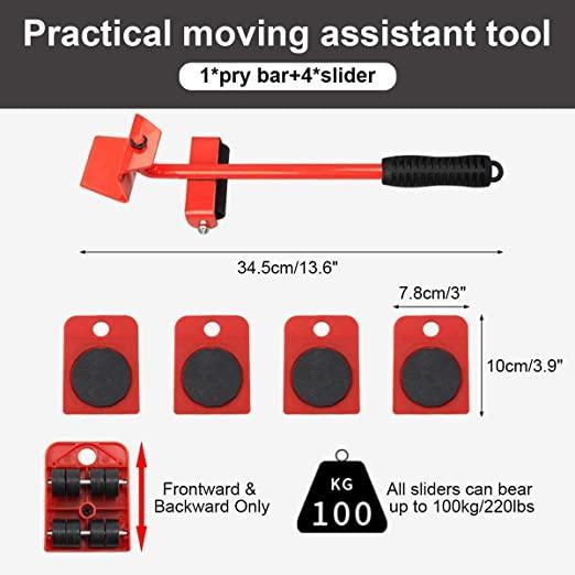 Shifting Lifting Moving Tool with Wheel Pads