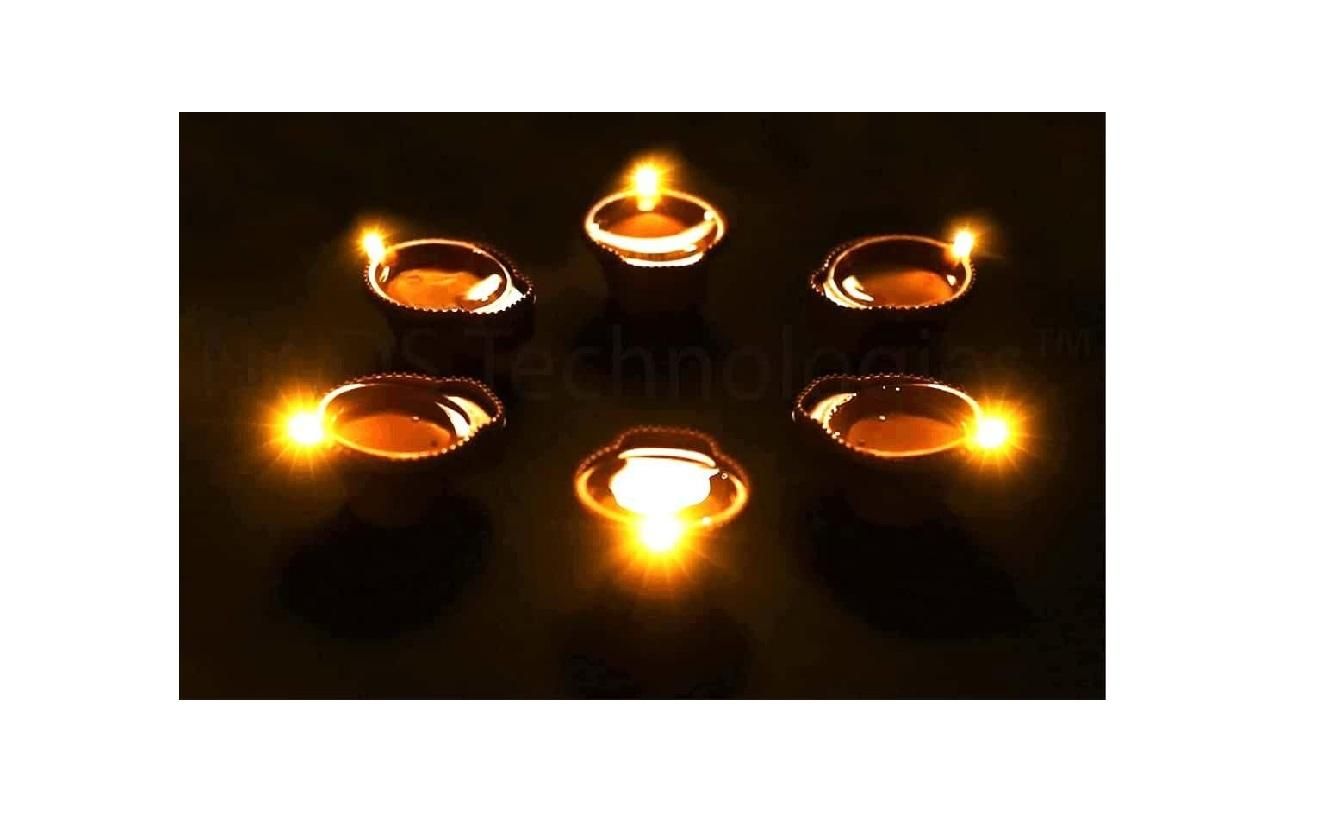 LED Light Water Sensor Diyas Plastic with Ambient Lights