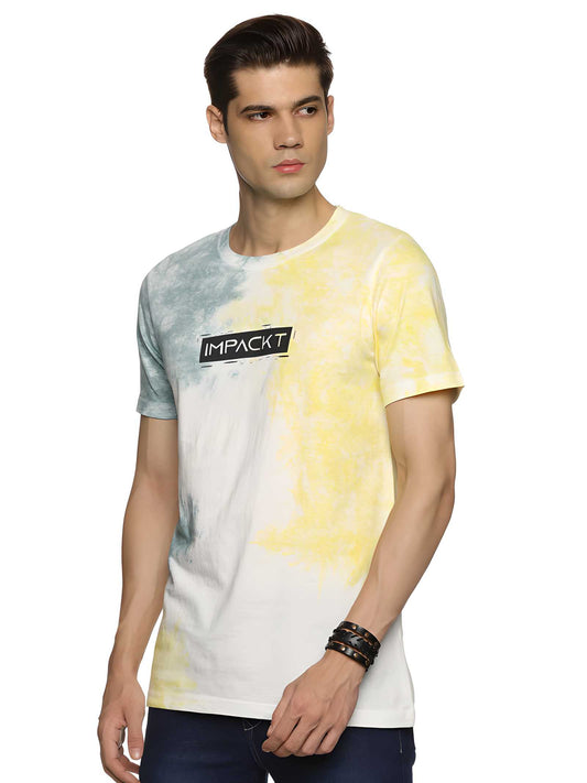 Cotton Printed Half Sleeves Mens Round Neck T-Shirt