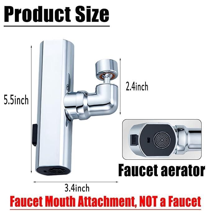 3 in 1 360 Degrees Waterfall Kitchen Faucet, Touch Faucet, Extender for Kitchen Sink