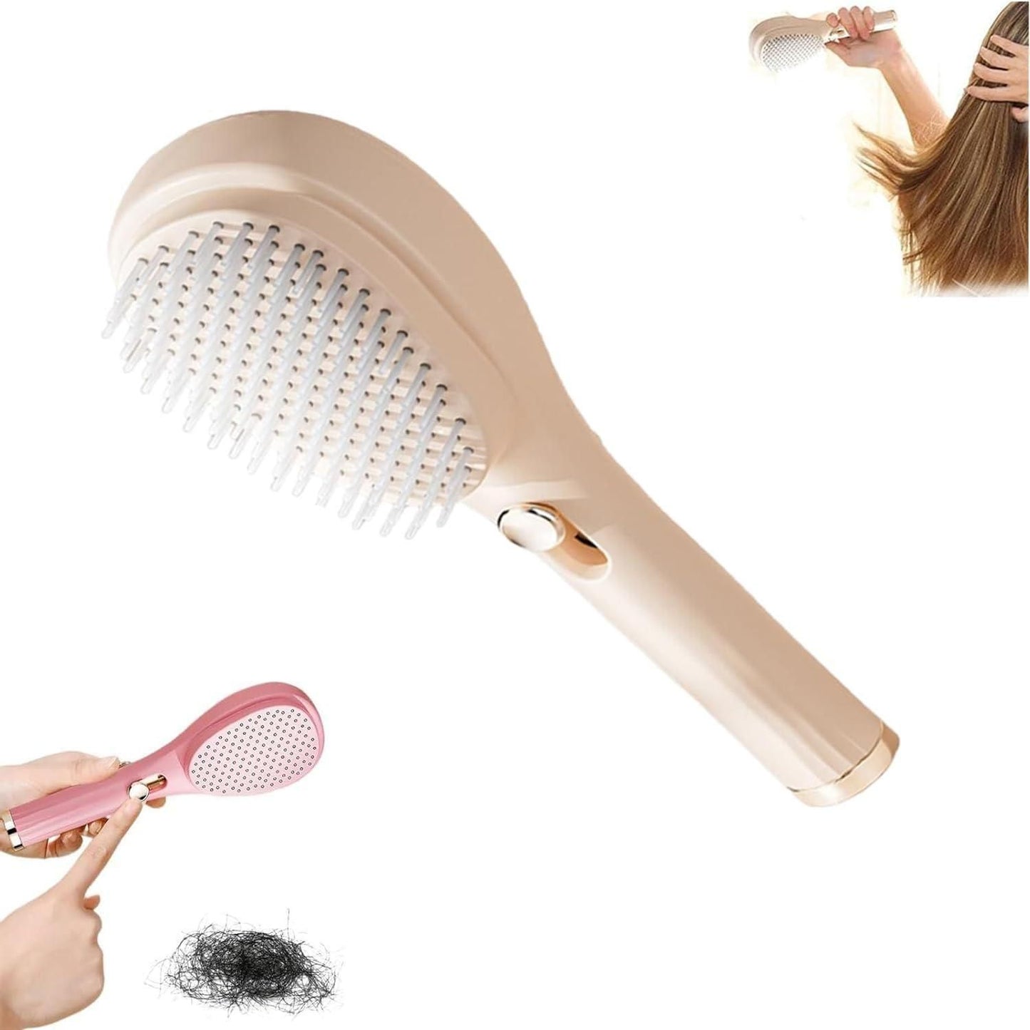 Scalp Massage Comb with Retractable Bristle