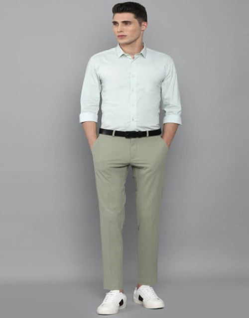 Solid Slim Fit Trousers